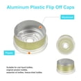 thumbnail image 3 of Uxcell Tapas Flip Off de 15 mm 200PCS Sellos Sin Bisel Tapas Flip Off para Frascos de Vidrio Botellas Liofilizadas, Transparente/Dorado Verde, 3 of 6