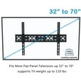 thumbnail image 6 of Ktaxon LCD LED Plasma Flat TV Wall Mount Bracker 15 Degree Tilt for 32" 42" 50" 55" 60" 65", 6 of 9