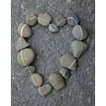 thumbnail image 2 of Paulson, Don 26x32 White Modern Wood Framed Museum Art Print Titled - USA, Washington Rocks arranged in a heart shape, 2 of 4