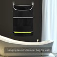 thumbnail image 4 of Cesto de ropa para colgar en la puerta Bolsa de ropa con cremallera de gran capacidad para baño-Negro- Teléfono móvil Teléfono móvil Accesorios para teléfonos móviles, 4 of 5