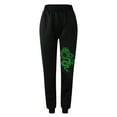 thumbnail image 5 of Hpapadks Pants for Women Elasticized High Waist Wide Leg Dragon Print Sweatpants with Drawstring Womens Slacks Green XXXL, 5 of 5