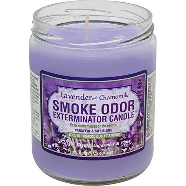 Smoke Odor Exterminator 13oz Jar Candle, Lavender Chamomile Walmart