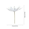 thumbnail image 3 of 10 PCSChristmas Artificial Glitter Poinsettia Flowers Xmas Flowers Wedding Christmas Tree New Year Ornaments （White）, 3 of 6