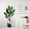 thumbnail image 3 of Artificial Tree in Contemporary Planter, Fake Bird of Paradise Silk Tree for Indoor and Outdoor Home Decoration - 58" Overall Tall (Plant Pot Plus Tree), 3 of 5