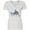 AA-White, variant on Inktastic Shark Dinner Women's V-Neck T-Shirt