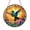 Acrylic 3.5 Inch, variant on Hummingbird Stained Glass Style Suncatcher, Colorful Floral Gothic Arch Window Hanging Decor, Nature Inspired Decorative Glass Art Panel