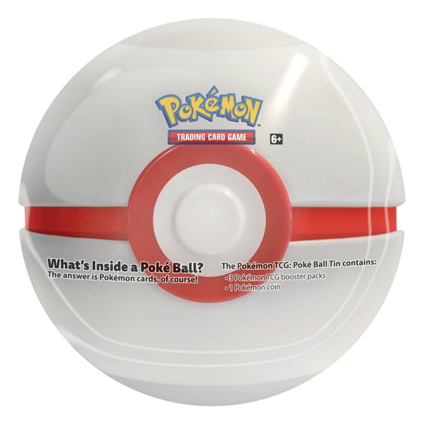 Pokemon Tcg Summer Premier Ball Tin 3 Booster Packs Pokeball Tin Card Case Walmart Com