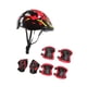 thumbnail image 4 of Casco de bicicleta para niños, casco de patineta para niños y niñas, a prueba de golpes, rodilleras, codos y muñecas. Rojo, 4 of 9