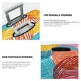 thumbnail image 5 of Daiia Colorful Wool Balls Luggage Cover, Thickened Washable Travel Luggage Covers, Elastic Unique Baggage Covers for 18-20 inch Luggage-Large, 5 of 9