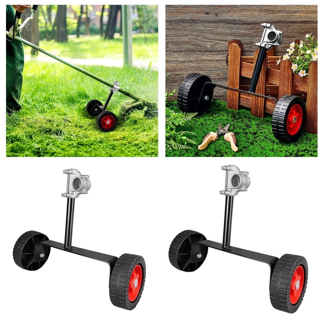 Support Wheels Auxiliary Wheels Mower Support Wheel 2628mm Portable String Trimmer Wheel Mower Attachment For Trimmer Cutter String Trimmer