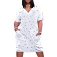thumbnail image 1 of Vestido holgado de arcoíris para mujer Conjunto elegante con bolsillos ideal para ocasis especiales, 1 of 6