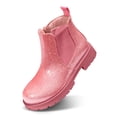 thumbnail image 2 of Bocca Girls Glitter Chelsea Boots Black Ankle Booties With Zipper 1M, 2 of 6