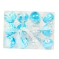 thumbnail image 4 of 12x Bolas de Navidad Adornos Juego de decoración de de Navidad Adornos navideños para festivales Celebración de bodas de cumpleaños de Azul, 4 of 8