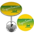 thumbnail image 2 of Seattle Super Sonics Hardwood Classics Bar Table with Adjustable Footrest and Acrylic Top, 2 of 3