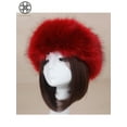 thumbnail image 3 of Luxtrada Thick Fluffy Russian Cap Faux Fur Headband Hat Winter Earwarmer Ski Hats, 3 of 6