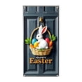 thumbnail image 1 of YWIYIUD 1PC Happy Easter Door Cover Easter Decorations, 71x35 Inch Easter Rabbit Eggs Door Banner Welcome Easter Banner Spring Theme Rabbit Door for Front Door Wall Indoor Outdoor Home Decor, 1 of 7