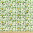 thumbnail image 2 of Botanical Fabric by the Yard, Birds As Flowers Floral Summer Blossoming Season Flourish Theme, Decorative Upholstery Fabric for Sofas and Home Accents, Lime Green Yellow and Beige by Ambesonne, 2 of 5