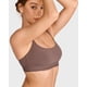 thumbnail image 3 of Bralette INLYRIC Sin Aros de Algodón Sin Costuras Marrón Púrpura XL, 3 of 5