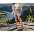 thumbnail image 5 of ONCAI Walking Sandals Women,Arch Support Hiking Sandals with Orthotic Outdoor Footbed for Plantar Fasciitis,Water Athletic Platform Sandalias Mujer with 3 Adjustable Strap Khaki/Beige Size 7.5, 5 of 8
