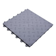 Speedway Garage Tile Mfg. Garage Floor 6 Lock Diamond Tile Silver