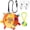 Style A, variant on Colorful Hanging Dog Toy with Elastic Rope, Interactive Squeaky Plush Ball for Small Medium Large Dogs, Tug and Fetch Training Toy for Indoor and Outdoor Play