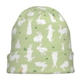 thumbnail image 7 of Naloa Rabbit And Carrot (2) Soft Beanie Hat, Knit Beanie Daily Beanie in Fine Knit for Women Men Winter Travel, Outdoor, 7 of 7