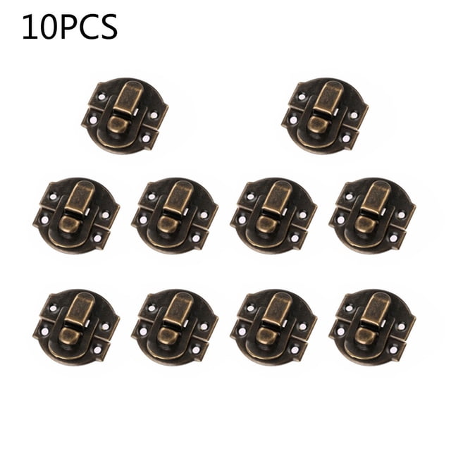 10Pcs Mini Suitcase Box Mailbox Chest Trunk Toggle Catch Lock Latch Clasp Hasps