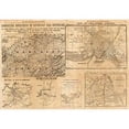 thumbnail image 2 of Hall, E.S 24x18 Black Modern Framed Museum Art Print Titled - Important Operations in Kentucky and Tennessee, 1861, 2 of 4