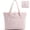 Pink, variant on Foldable Tote Bag for Women, Laptop Tote Bag Top Handle Handbag for Travel, Work, Beach, Gym, Shop, Pink