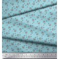 thumbnail image 2 of Soimoi Poly Georgette Fabric Floral,Bird & Sheep Kids Printed Craft Fabric by The Yard 42 Inch Wide, 2 of 3