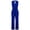 Blue, variant on Women's Sleeveless Fitted Blazer Jumpsuit Cold Shoulder Bandage Playsuit with Zipper Back Pockets Casual Party Street Wear Jumpsuit, Blue M
