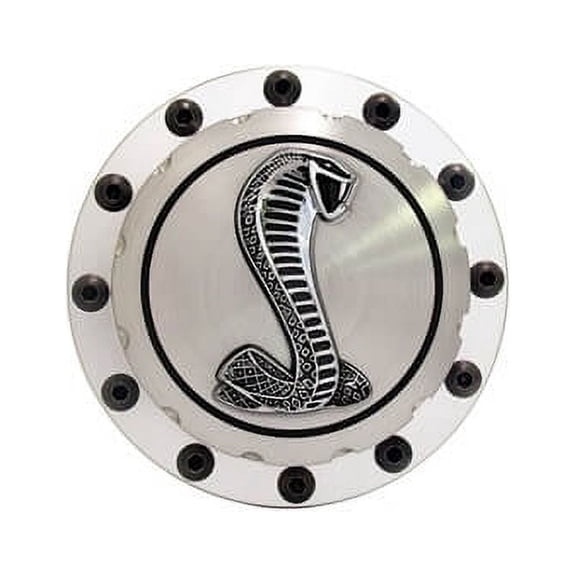 Scott Drake B-9030-COBRA 1965-1973 Billet Fuel Cap Cobra Emblem