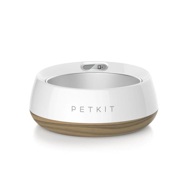PETKIT SAB2WD Métal Frais Grand Bol d'Alimentation Numérique Intelligent Lavable en Machine et Taille Unique - Bois