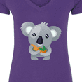 thumbnail image 4 of Inktastic Cute Koala Bear Women's V-Neck T-Shirt, 4 of 5