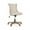 Beige/Natural, variant on Noble House Ashlyn Fabric Roll Back Swivel Office Chair, Beige and Natural
