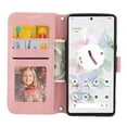 thumbnail image 2 of Feishell Google Pixel 7 Case with Credit Cards Holder, Wallet Magnetic Crossbody Shoulder Strap Flip Stand Purse Premium PU Leather Cover for Google Pixel 7, Pink, 2 of 9