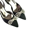 thumbnail image 4 of XY London Womens Marinah Bow Diamante Stiletto Heel Court Shoes, 4 of 5