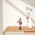 thumbnail image 2 of Miangastore 1pc Classic Wooden Walnut Soldier Nutcracker Puppet Soldier Toys Desktop, 2 of 9