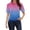 Blue, variant on Yubnlvae 2025 Women's Trendy Summer Collared Blouses - Short Sleeve, Wrinkle-Resistant, Lightweight for Vacation & Office Casual Blue L