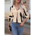 thumbnail image 4 of European and American Abstract Art Printed Shirt Women'S Long Sleeved Shirt Women'S Clothing  S, 4 of 6