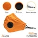 thumbnail image 3 of Cubrebocas con Válvula Facex American Naranja 5 capas de tela protectoras 14 X 14 cm, 3 of 4