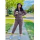thumbnail image 3 of Conjunto Deportivo PRETTYGARDEN Mujer Gris Manga Larga Jogger Talle S, 3 of 5
