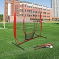 thumbnail image 3 of Red Pro Baseball Softball Hitting Pitching Net Baseball Backstop Practice Net, 3 of 16