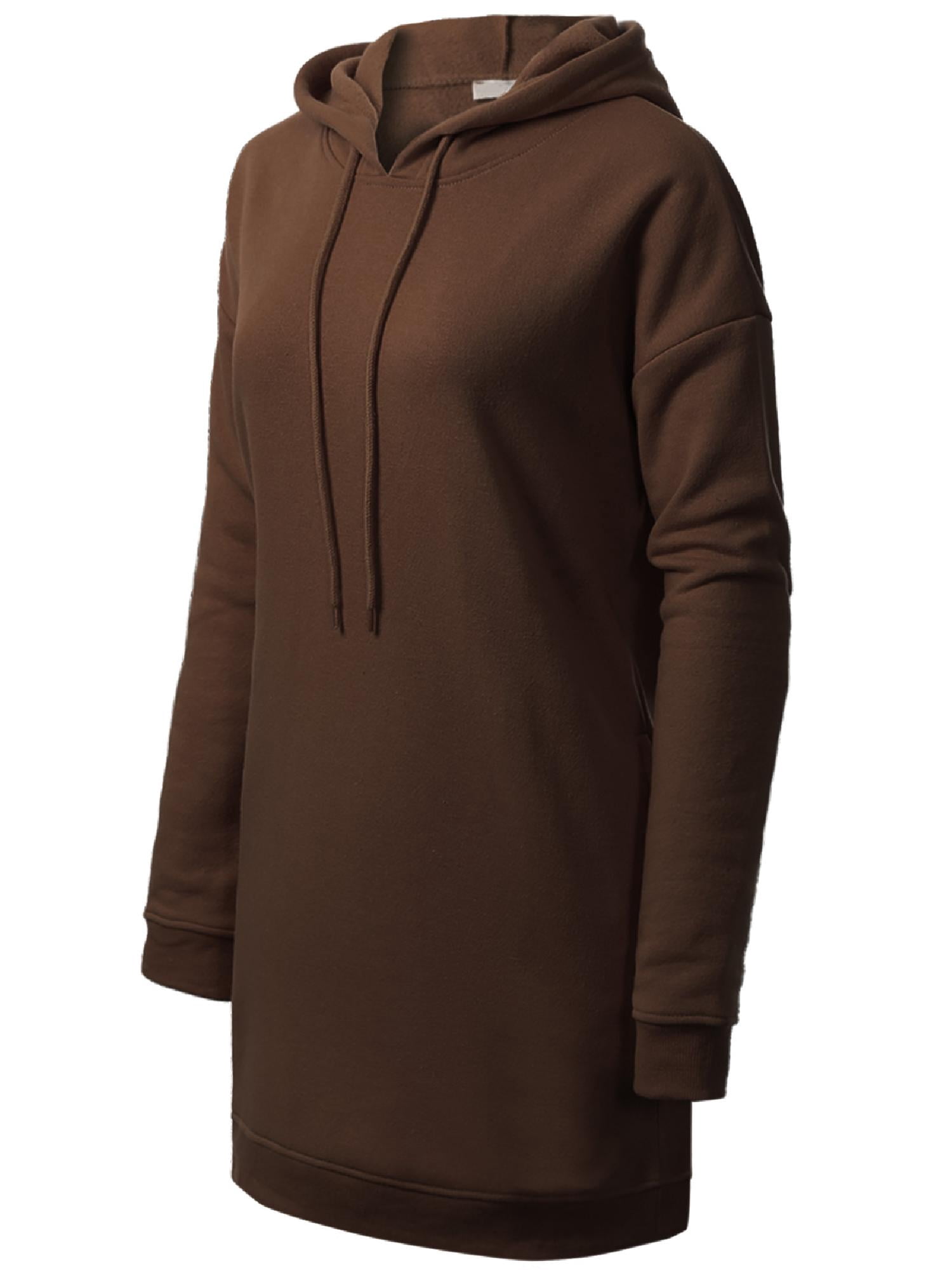MixMatchy Women's Casual Oversized Long Sleeve Fleece Hoodie Sweatshirts Loose Hooded Pullover Tunic (S~3X)