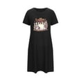thumbnail image 4 of Wowcloth Women's Halloween Oversized Short Nightgown - Fashion Chest Print Short Sleeve Sleep Dress, 4 of 5