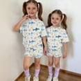 thumbnail image 6 of Grblisyd Girls Summer Outfits Size 10-12 Years Animal Print T-Shirts and Elastic Waist Shorts 2 Piece Outfit Kids Cute Clothing Sets, 6 of 7