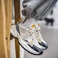 thumbnail image 5 of Men's Retro Chunky Platform Dad Sneakers, Breathable Mesh Vintage Athletic Shoes, Non-Slip Casual Walking Shoes for Daily Wear, 5 of 9