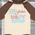thumbnail image 4 of Inktastic Big Sister to a Little Mr Girls Long Sleeve Baby Bodysuit, 4 of 5
