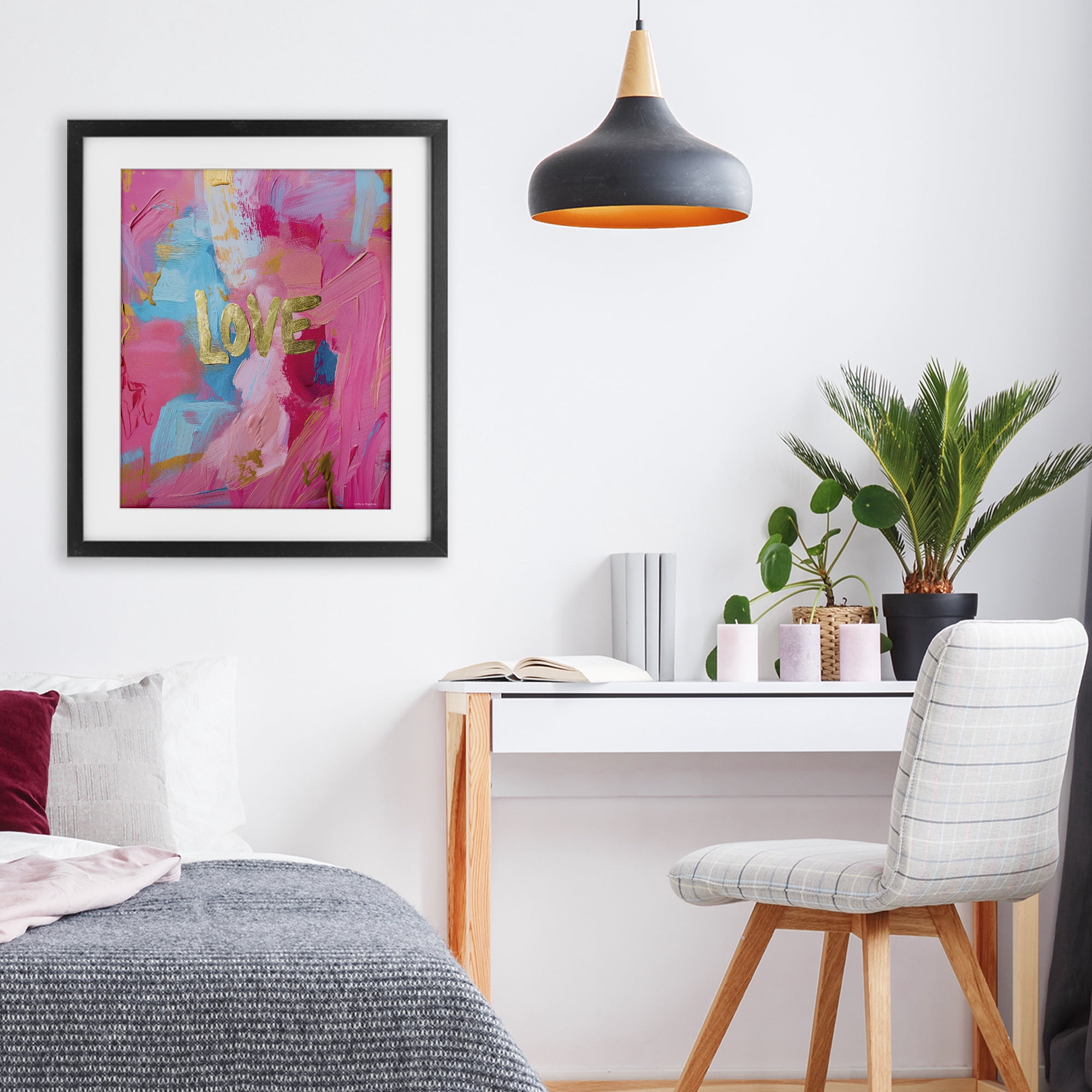 Stupell Industries Glam Love In Motion Black Framed Print Under Glass, design by Svetlana Aleynikova