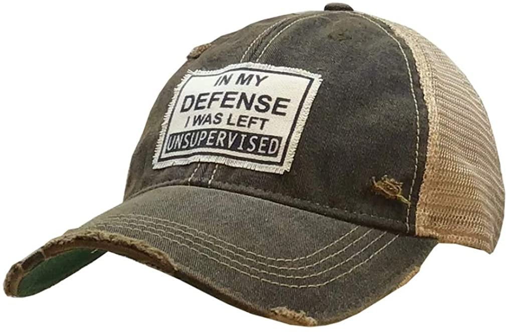 Unisex in My Defense I was Left Unsupervised Vintage Washed Dad Hat Fashion Adjustable Baseball Cap